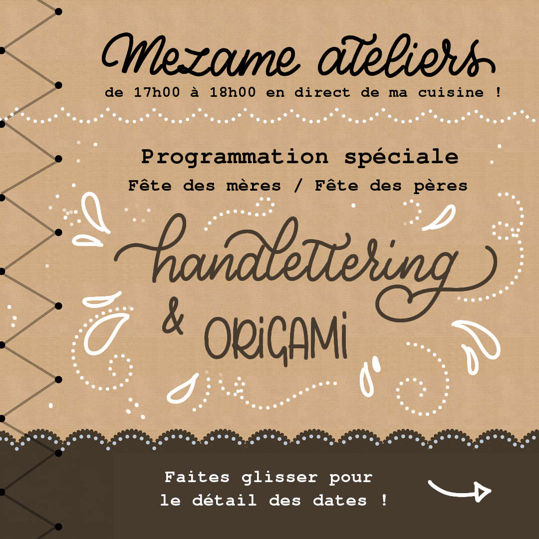 Texte écrit à la main en blanc et noir sur fond kraft brun